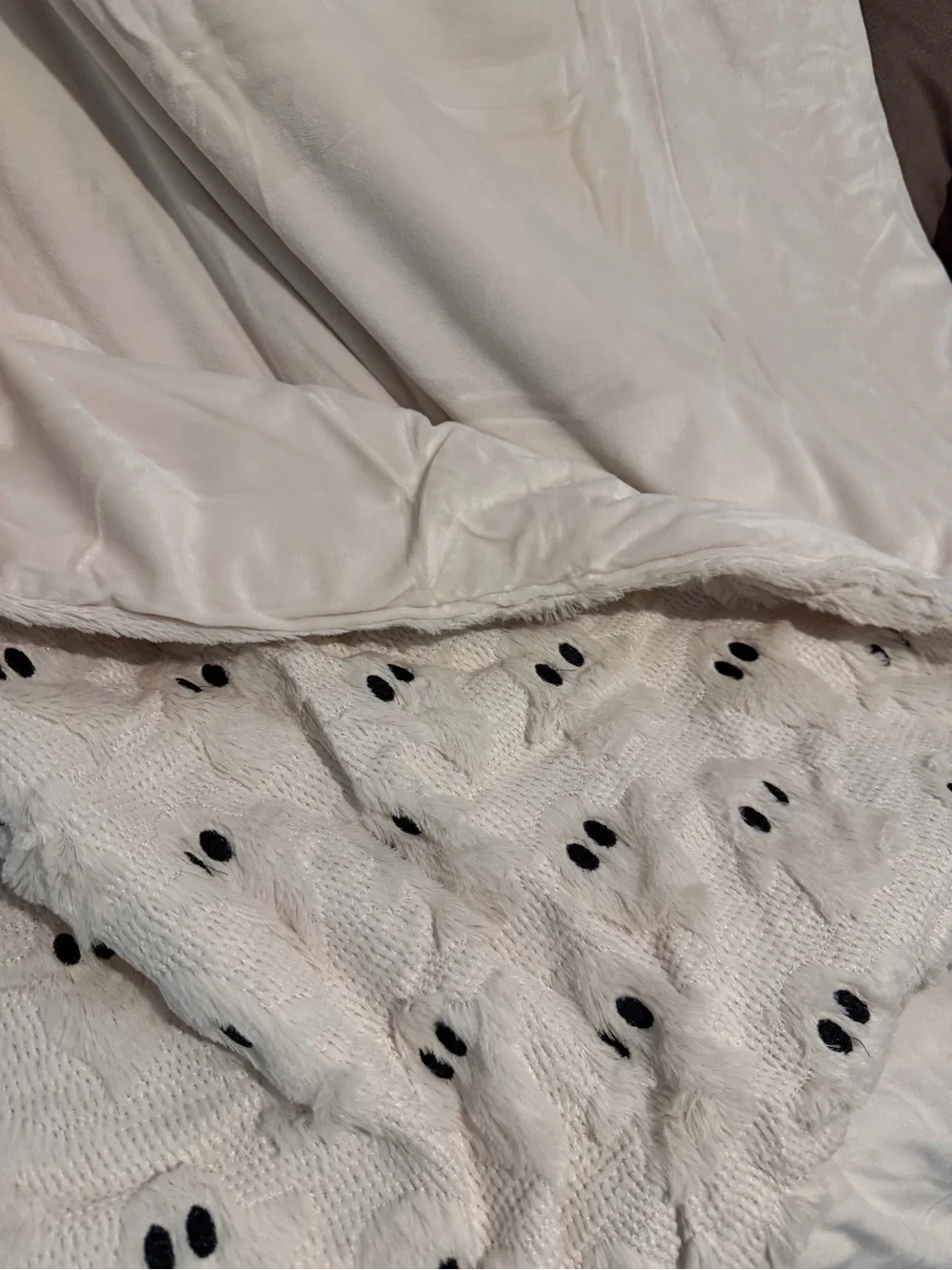 Embroidered Faux Fur Halloween Throw - set of three  VIRAL ON TIK TOK/COSTCO
